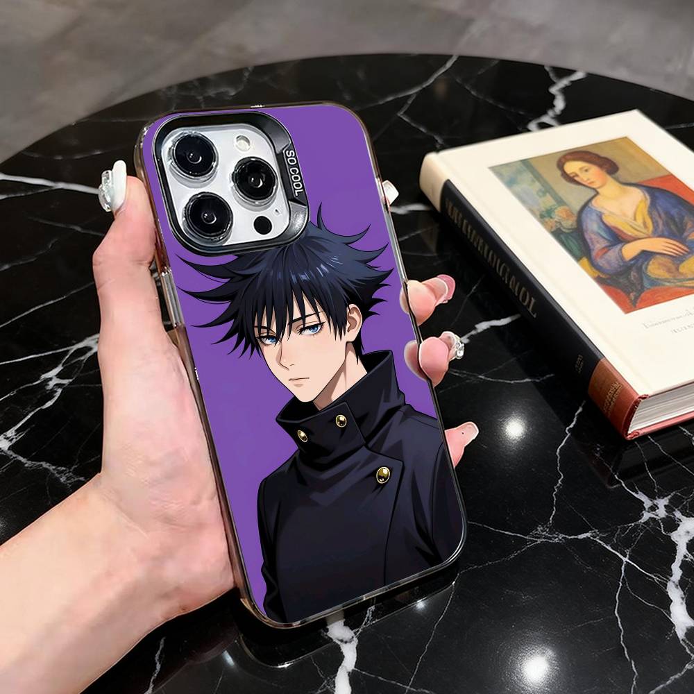 

Jujut-su Megumi F-Fushiguro K-Kaisen Phone Case For iPhone 17,16,15,14,13,12,11 Plus,Pro Max,XS,Colorful Silver Black Cover iPhoneXSMAX
