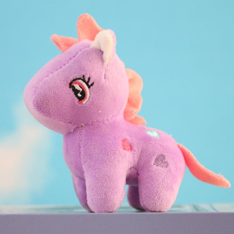 Unicorn Dolması Hayvanlar Mini Peluş Oyuncak Anahtarlık Küçük Peluşlar Çocuklar Kızlar Erkekler İçin Sırt Çantası Süsleri Kolye Anahtarlık