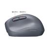 SANWA SUPPLY MA-EWBS522BK Silent Wireless Compact Ergonomic Mouse (Rechargeable, 5 Buttons, Black)
