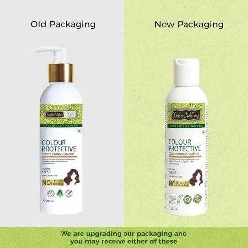 Indus Valley Bio Color Protect Shampoo 200ml x 2 Natürliche Pflege Sulfatfrei
