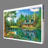 APPLEONE 1000-768 Crystal Lake Cabin (Dominic Davison) 1000-Piece Jigsaw Puzzle (75 x 50 cm) Made in Japan