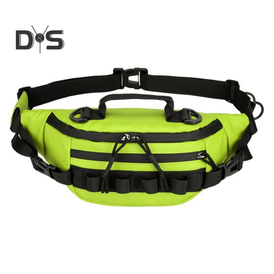 Torba na sprzęt wędkarski Wodoodporna tkanina Oxford Duża pojemność Przenośny organizer na akcesoria wędkarskie na zewnątrz Saszetka biodrowa Torba na klatkę piersiową