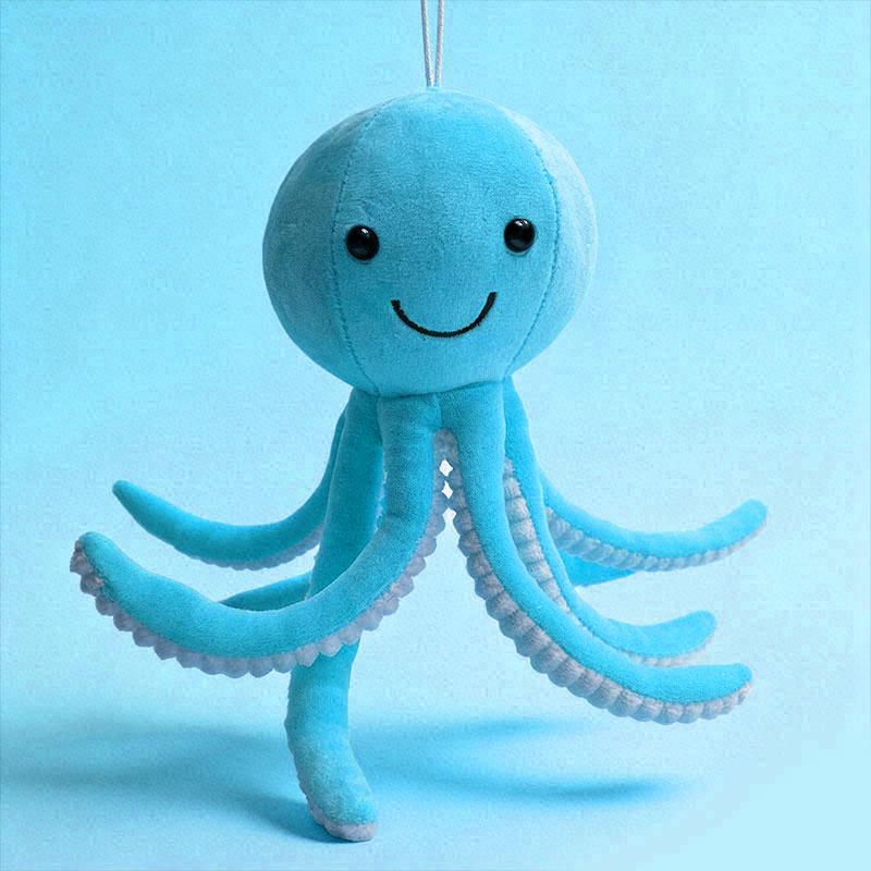Carino Giocattolo Peluche Polpo Simulato Arancione Animale Marino Polpo Morbido Bambola Imbottita Decorazione per la Casa Giocattoli Peluche per Amici Regali Decorazione