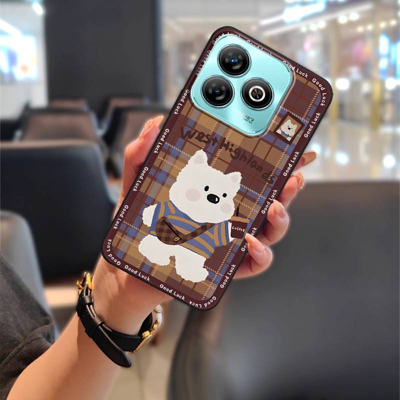 Wstrząsoodporne Wytrzymałe Etui na Telefon Dla ZTE Blade A75 4G/Z2359 Zwierzęta Kreskówka Saszetka na Telefon Słodka Tylna Pokrywa Pełne owinięcie Miękkie etui