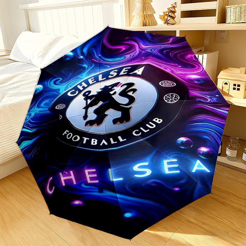 Football Club Emblem lion Umbrella 8-Frame for Travel, camping, Casual Lightweight Portable Umbrella, Essential for every family Holidays Gift