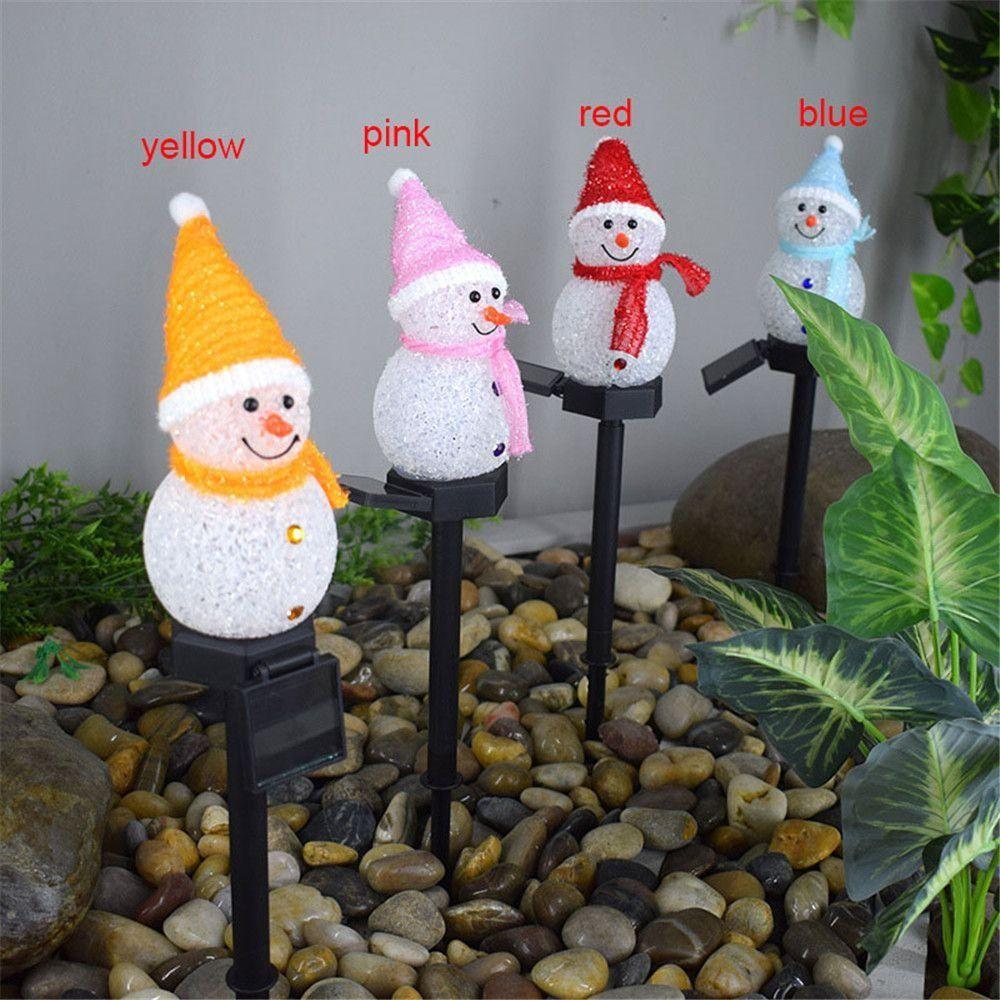 LED LED Snowman Light Decorative Lawn Lamps High Quality Christmas Solar Power Lamps  Outdoor