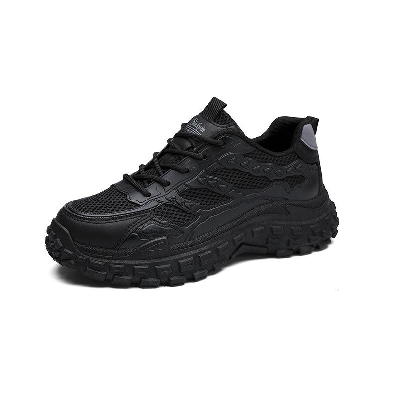 Spring and Autumn new breathable shoes men's trendy versatile thick-soled non-slip sports and leisure trendy shoes