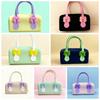 Durable Silicone Handbag Washable Toiletry Organizer Tote Underarm Purse Bow Mini Tote  Sweet Girls