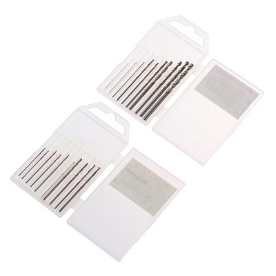 10 Stück/Box Mini Bohrer HSS Bohrer 0,8 mm-3,0 mm Zylinderschaft PCB Spiralbohrer Set
