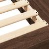 Brown Oak Effect Bed Frame 75 X 190 Cm Engineered Wood