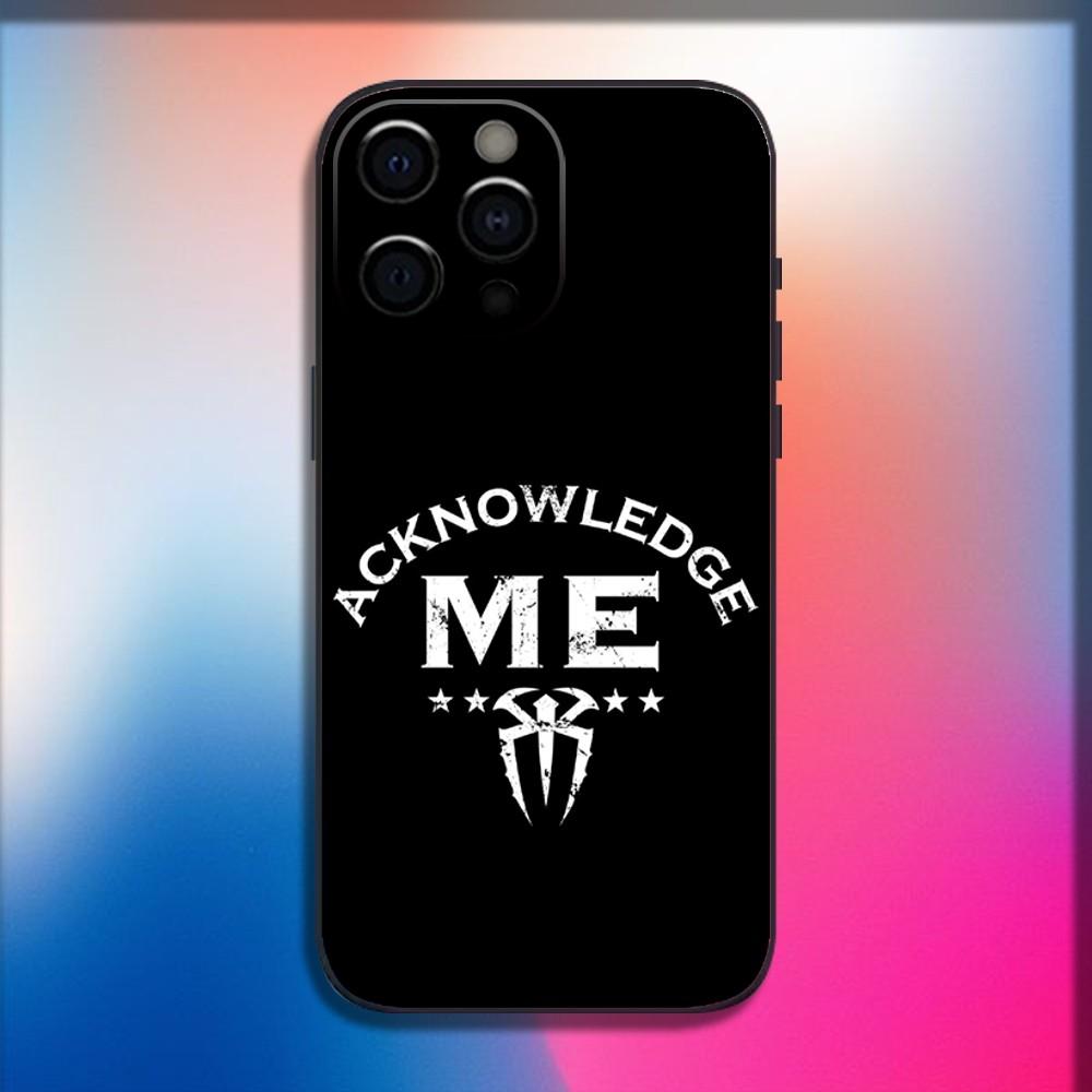 R-Roman R-Reigns Wrestler Phone Case For iPhone 16,15,14,13,12,11,Pro,X,XS,Max,XR,Plus,Mini Soft Black Cover