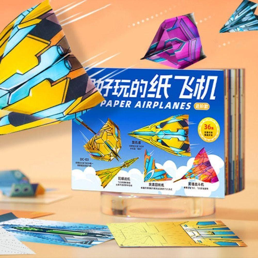 Montessori Origami Airplane Set DIY Aircraft Educational Toy  for Children Toddler Kids