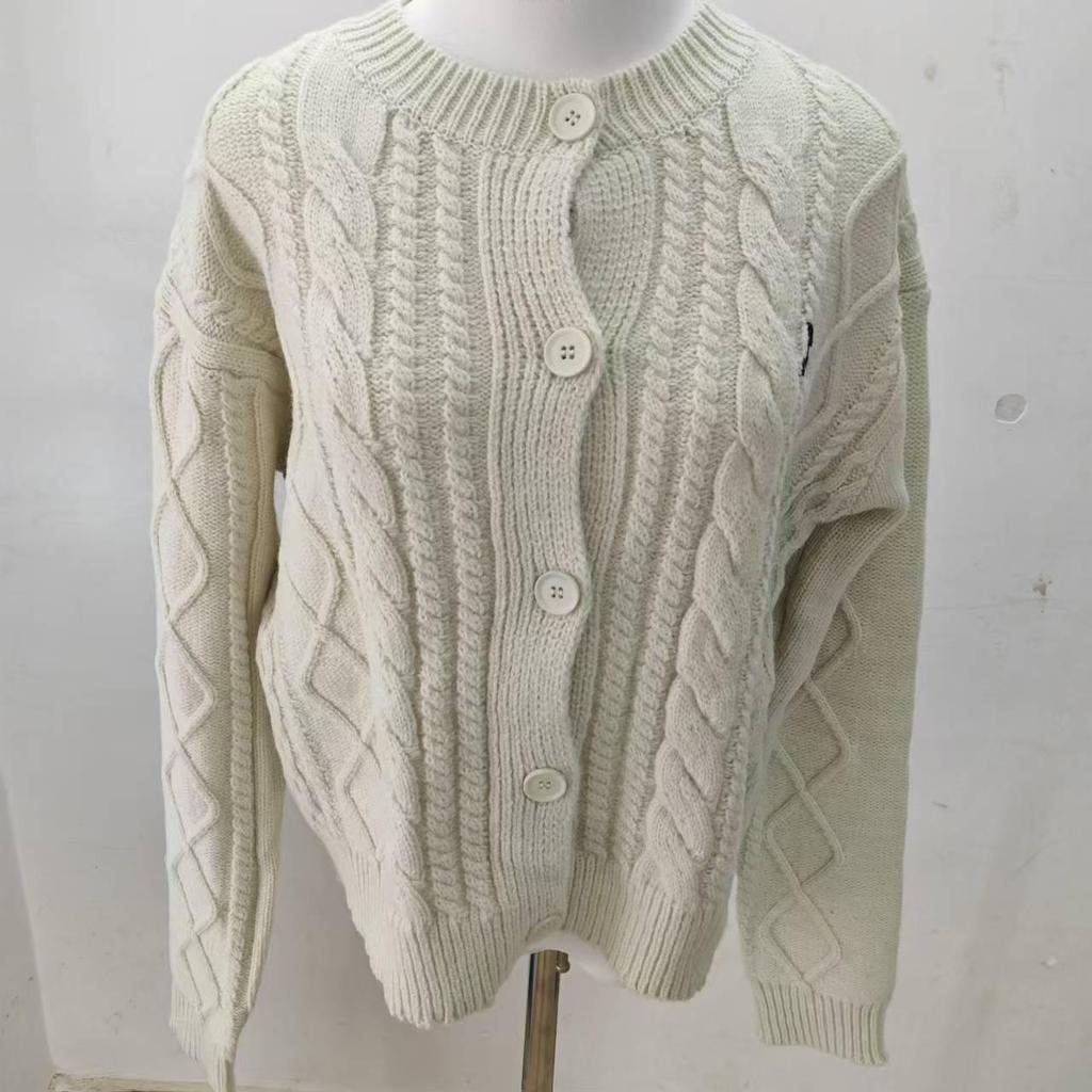 Autumn 2025 Korean Style Zhu Xudan Cable Knit Cardigan - Soft, Fashionable Sweater Top
