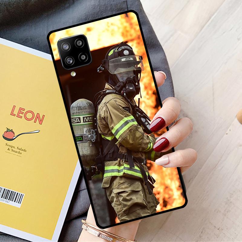 Firefighter Heroes For Samsung Galaxy A15 A35 A55 A36 A56 A26 A16 A22 A32 A52 A54 A34 A53 A33 A13 A06 A05 Case