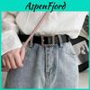 Fashionable Chic Women's Twist Buckle Belt For Dresses Coats And Suits In Black