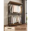 Metal Walk-In Wardrobe: Floor-Standing Clothes Rack, Open Garment and Hat Rack, Bedroom Shelf Assembly