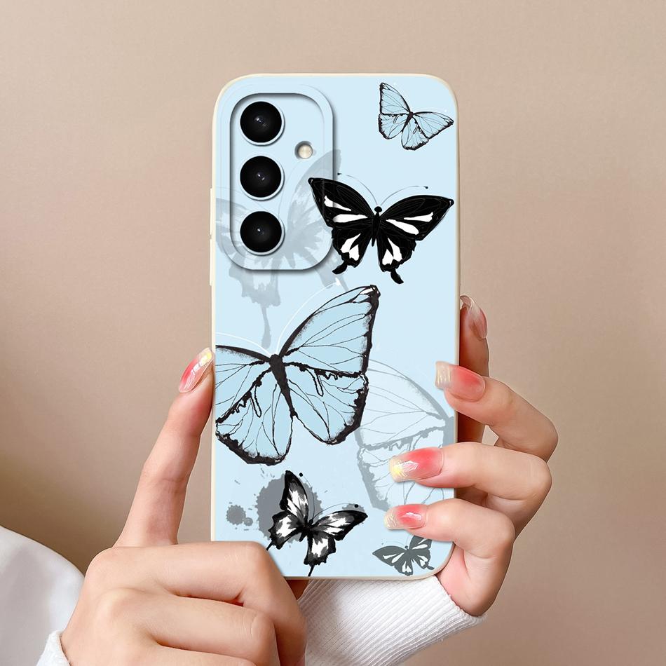 

For Samsung Galaxy S25 Ultra Phone Case For Samsung S25 Plus Back Cover Soft Liquid Silicone Cute Design Full Coverage Bumper Samsung S25Ultra