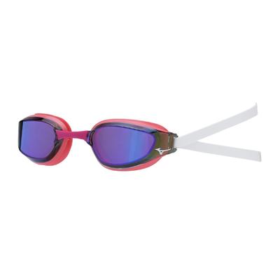 Mizuno GX SONIC EYE Racing Swimming Glasses with Cushion Curved Lenses Smoke X Purple N3JED031 07 G-Type (Light Mirror)