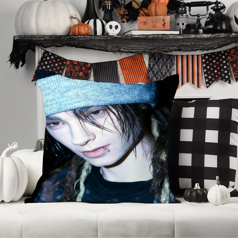 German Guitarist Tom Kaulitz Pillow Case Office Cushions Suitable For Sofa Car Bedroom Decorative Cushion Cover
