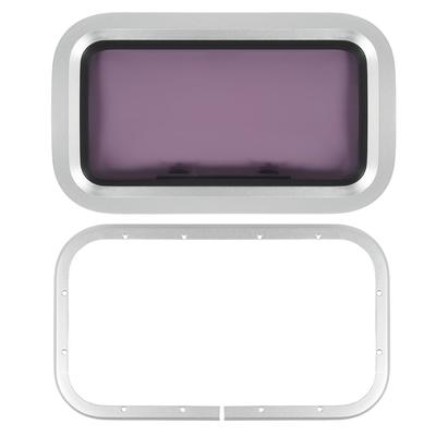 429x171mm Marine Portlight Window Rectangle Internal Opening Ventilation Hatch Porthole Window for