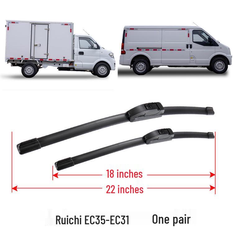 Compatible with Ruichi EC35 and EC31 Universal Wiper Blade Rubber Strip