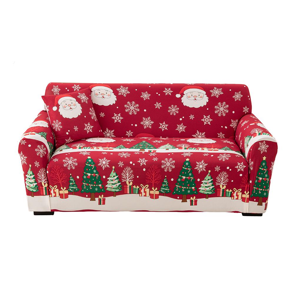 

1Pc Printed Elastic Sofa Slipcover Nonslip Stretch Halloween Christmas New Sofa Cover Home Living Room Sofa Protector Cover 1pc Single seat