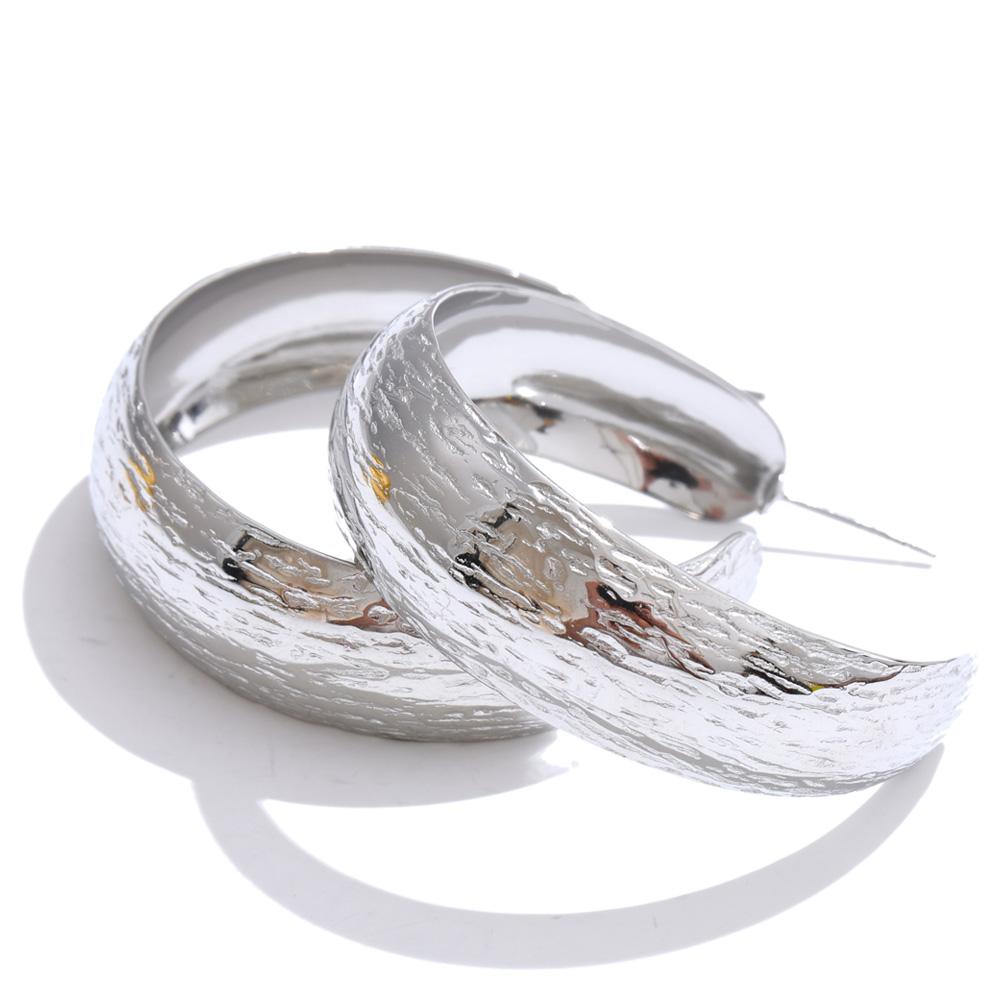 

Yhpup 316L Stainless Steel Polished Metal C Shape Daily Earrings Anti Allergic PVD Plated Trending Versatile Attractive Jewelry