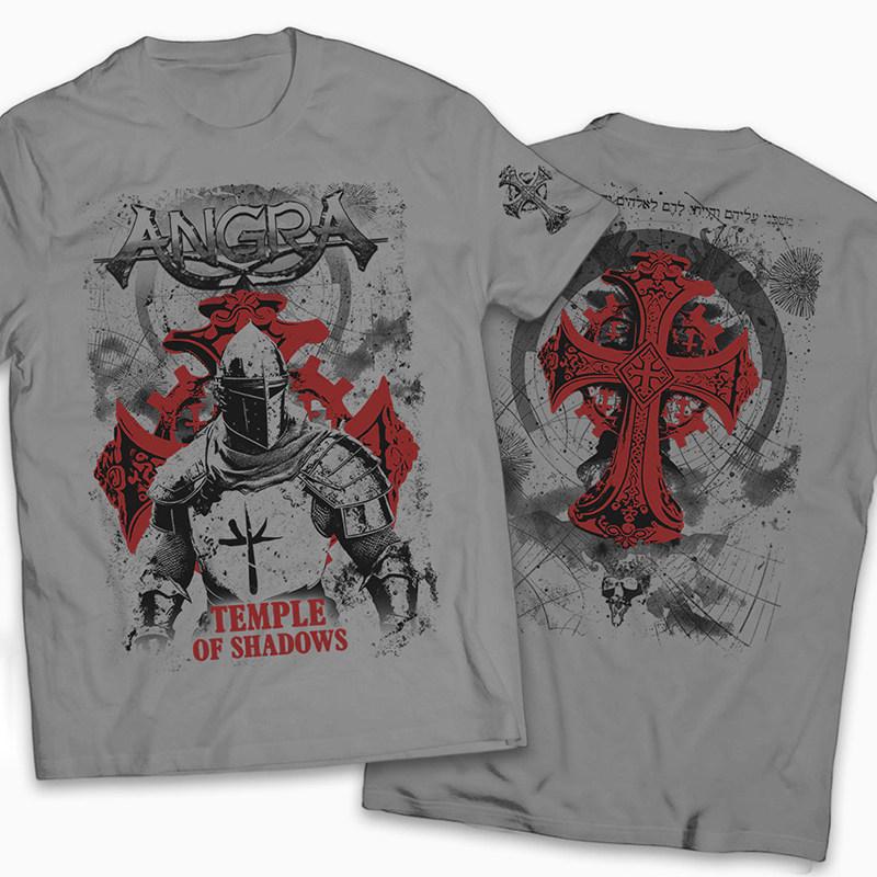 Y2k Angra Flammen-Göttin Band Brasilianischer Power Metal Rock Punk Stil Europäisches High Street Retro Kurzarm Herren T-Shirt