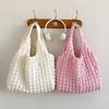 Folded Bubble Puff Bag Girl Shoulder Hand Carry Work Bento Bag Tide Large Capacity Cloud Underarm Tote Bag