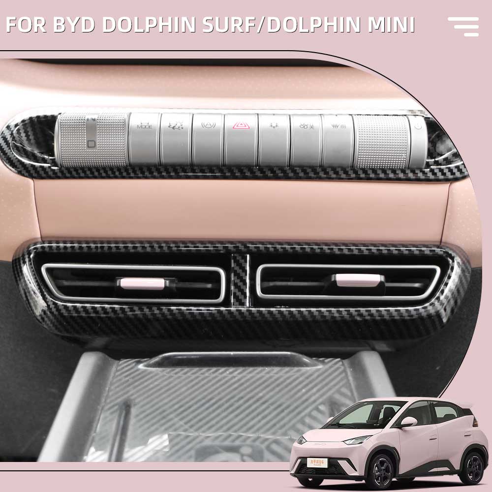Center Console Sticker Air Condition Vent Frame Trim Cover For BYD Dolphin Mini Seagull Dolphin Surf 2025 2025 Accessories
