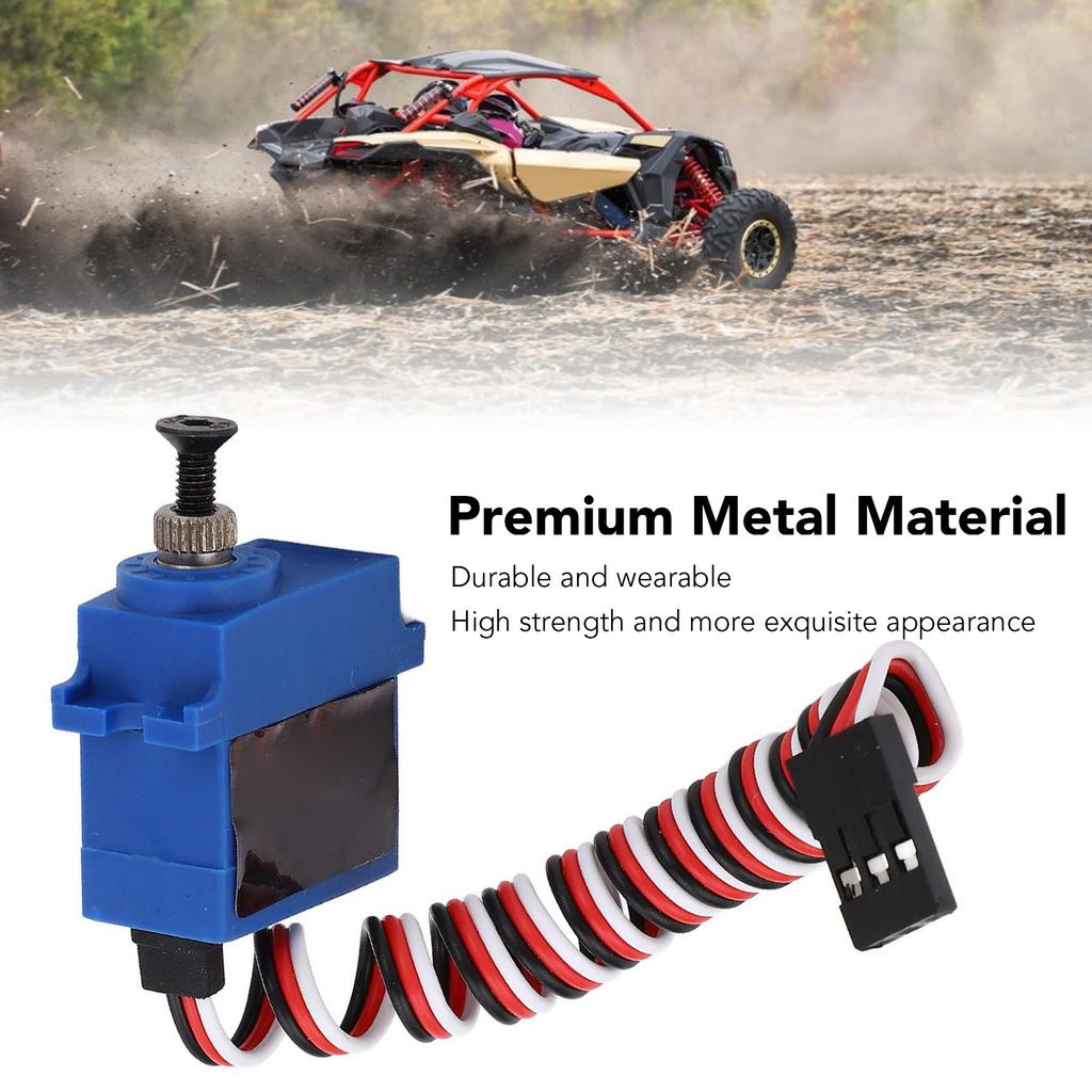 RC Servo High Strength Replacement Metal Gear Servo with 25T Servo Arm for RC Car Robot