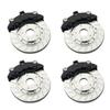 4PCS Metal Brake Disc Caliper Tire Modification Accessory Compatible with WPL D12 Remote Control Car Spare Parts Upgrade