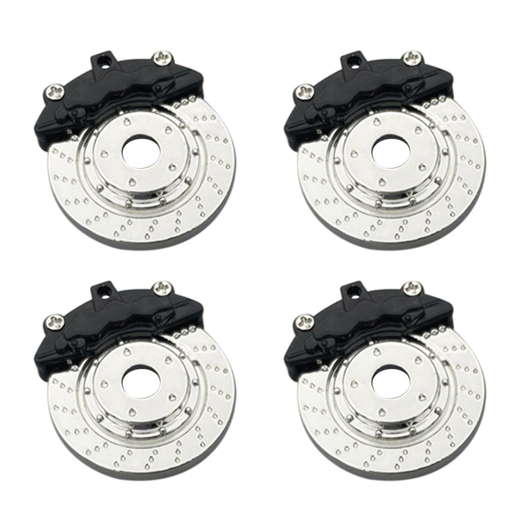 4PCS Metal Brake Disc Caliper Tire Modification Accessory Compatible with WPL D12 Remote Control Car Spare Parts Upgrade