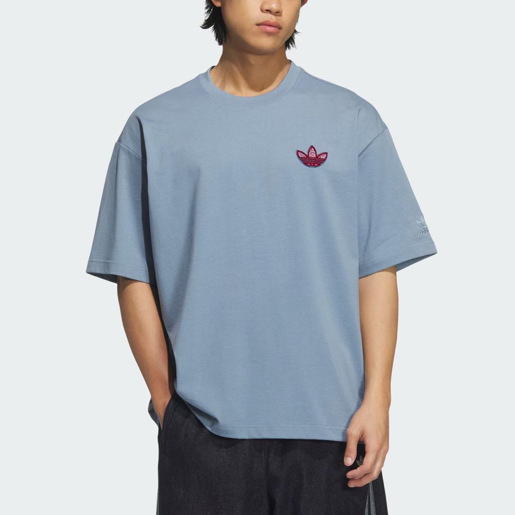 Adidas Originals Trefoil Graphic T-Shirt Men Tops Fantasy-Gray KE5892