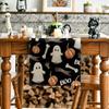 Anti-Slip Table Runner Ghost Pumpkin Bat Placemat Horror Tablecloth  Dining Table