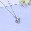 Zircon Heart-Shaped Diamond Clavicle Necklace for Women - Minimalist Internet Celebrity Pendant