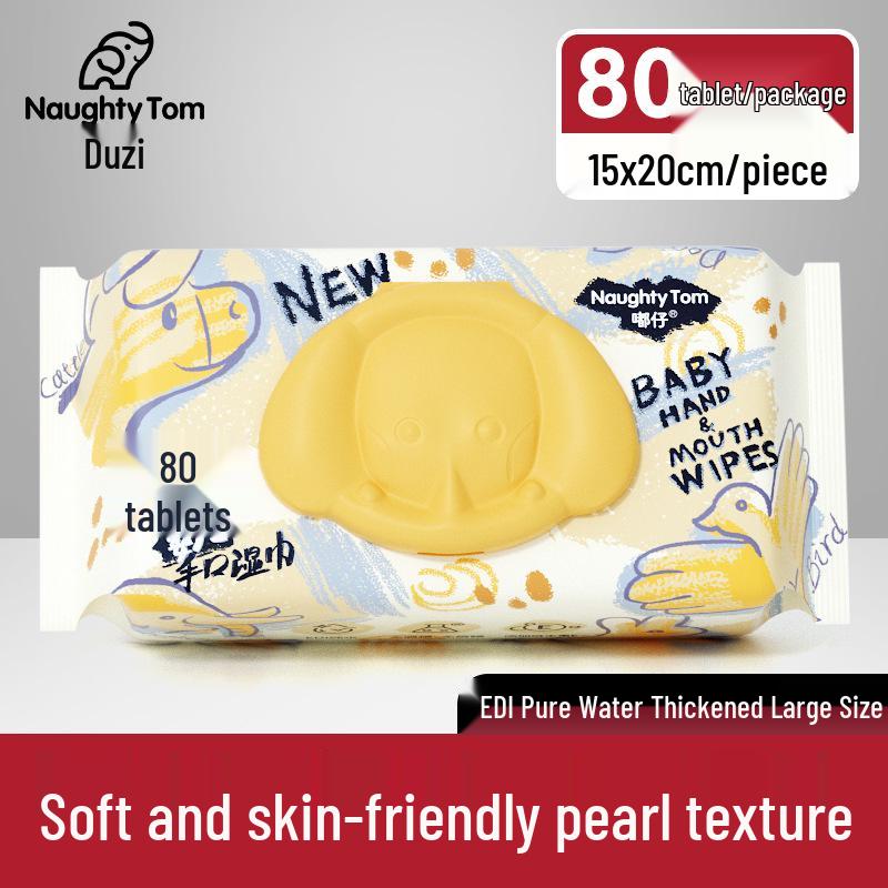 Extra Large Baby & Toddler Hand and Mouth Wipes - Thick, Disposable, Gentle Cleaning Wipes for Home Use