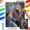 Sleeping Beauty DIY Oil Painting Art Painting Kit Home Wall Decor Handmade Gift Princess Aurora Forest Scene Canvas Wall Art Craft