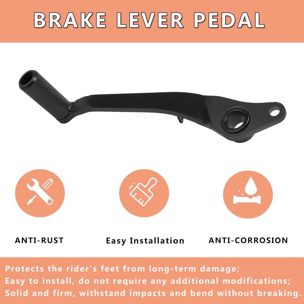 Motorcycle Brake Pedal Foot Lever Replacement for Honda CBR650 2014-2024 CB650R 2019-2024 Brake Lever Pedal (Black)