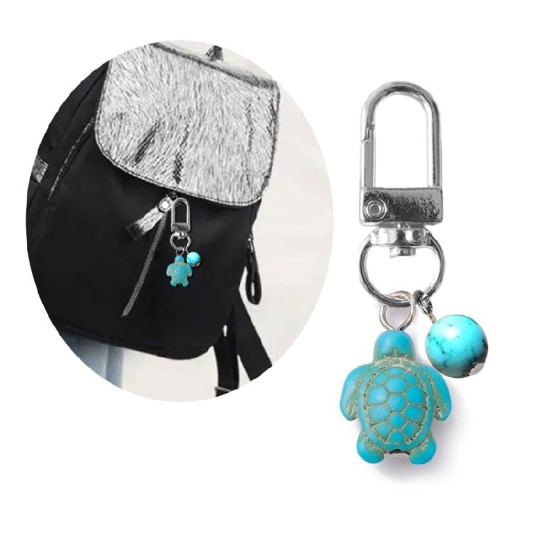 Handmade Turtle Keychain Travel Turtle Keychain Charm Turtle Keyring for Bag Key