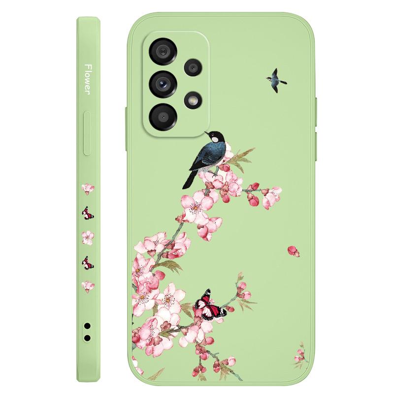 Peach Butterfly Case For Samsung Galaxy A73 A53 A33 A23 A13 A03 A72 A52 A52S A32 A22 A12 A02 A02S A71 A51 A31 A21S 4G 5G Cover