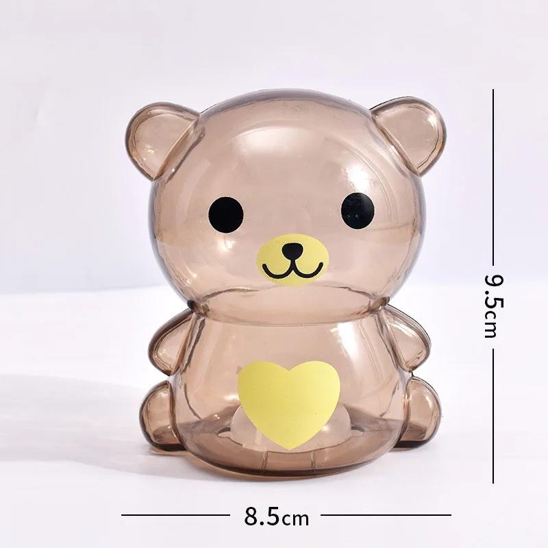Transparent Plastic Creative Cartoon Piggy Bank Living Room Decoration Children's Toys Gift Piggy Bank Decorative Home Decor