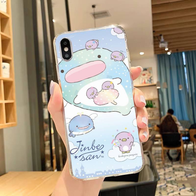 Cute kawaii Jinbesan Phone Case For iPhone 11 12 Mini 13 14 15 Pro XS Max X Plus SE XR Shell