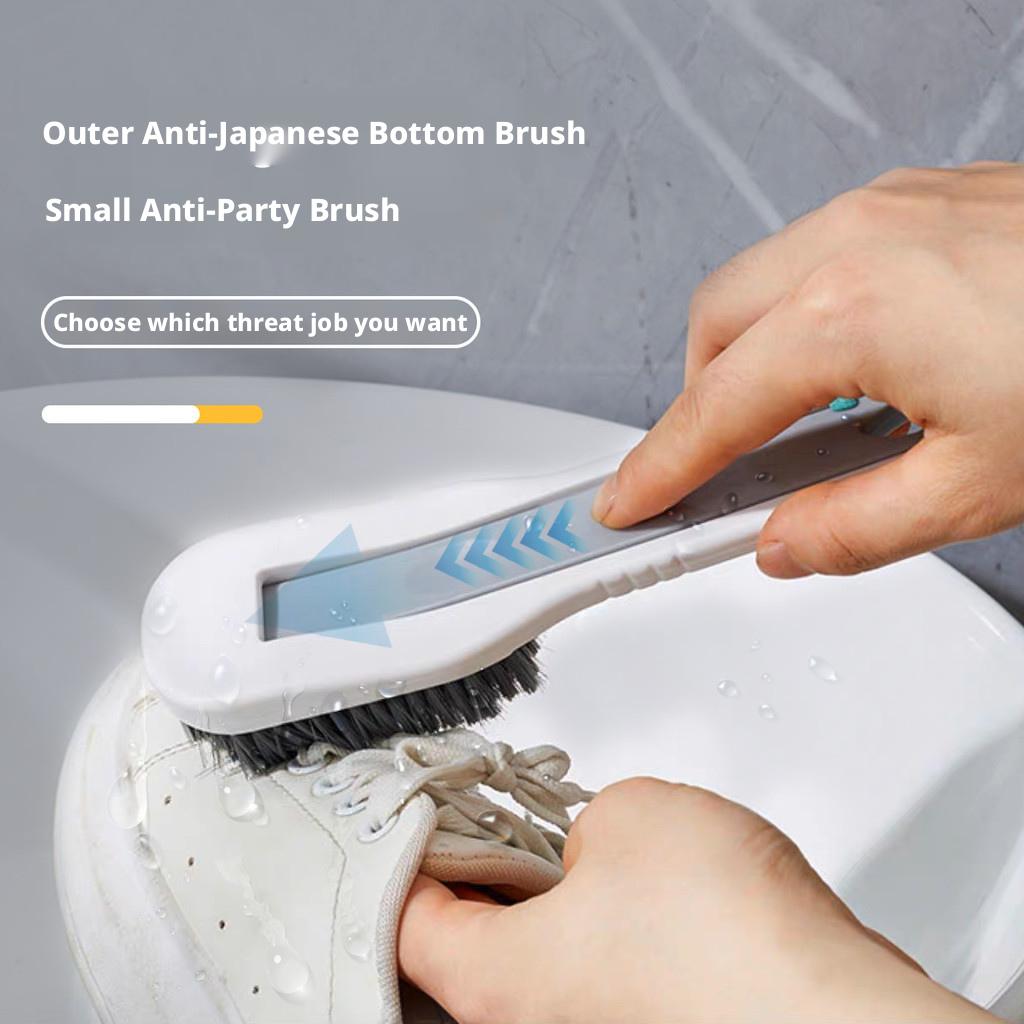 2-in-1 Detachable Brush: Shoe Cleaner + Gap Brush + Clothes Stain Remover