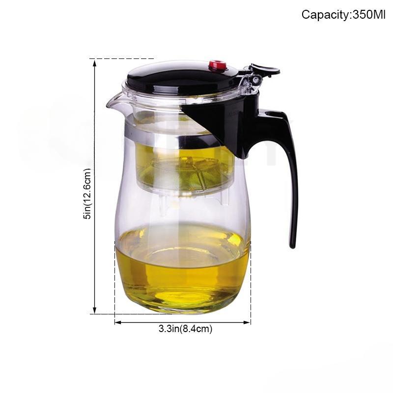 Чайник из боросиликатного стекла, термостойкий стеклянный чайник, чайник 500 мл 350Ml