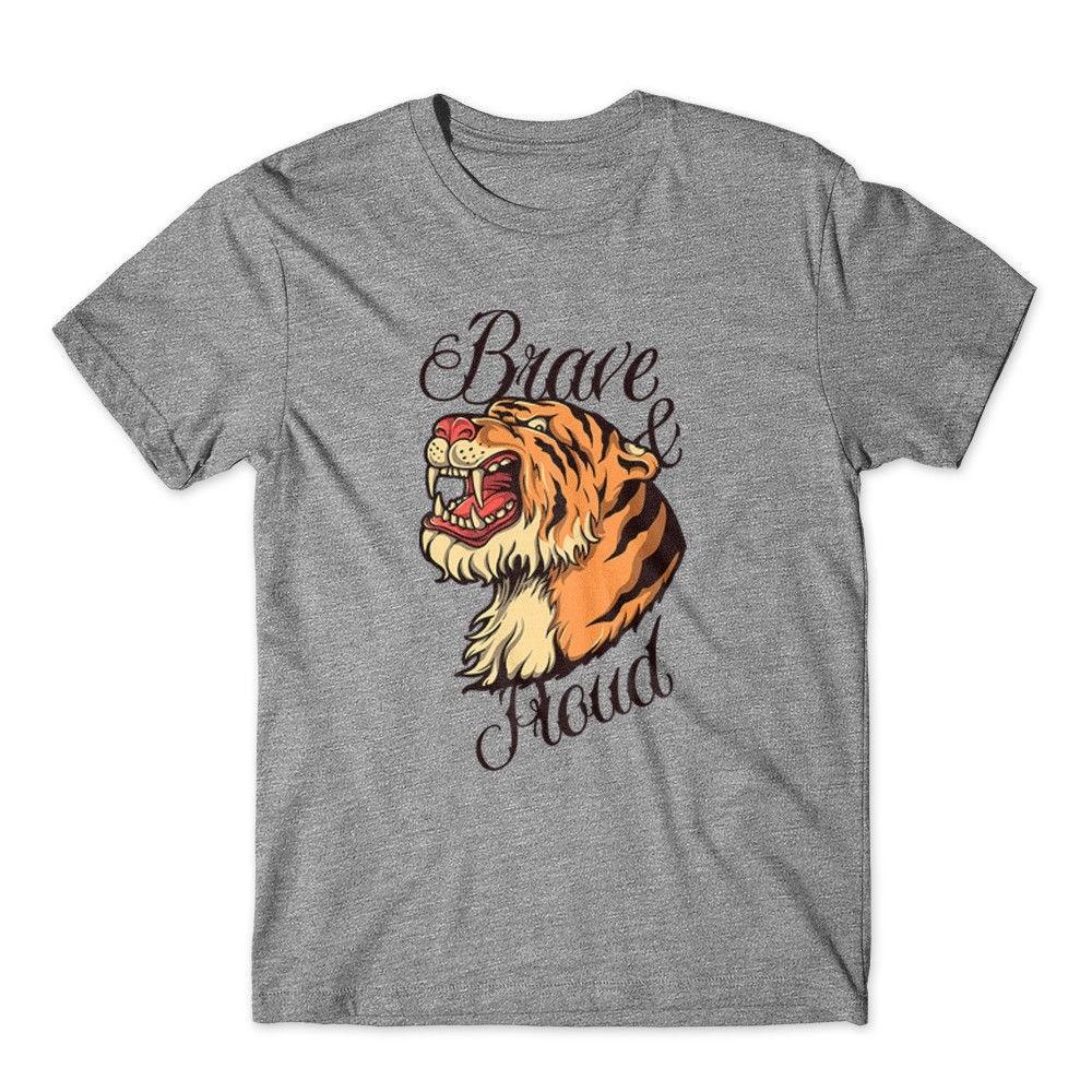 

Tiger Head T-Shirt. 100% Cotton Premium Graphic Tee New 3XL