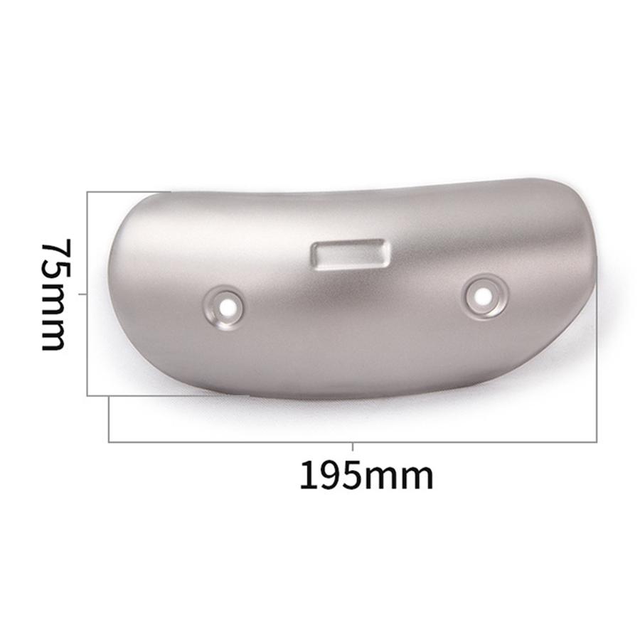 

For Motorcycle Exhaust Pipe Anti-Scalding Cover 806-Titanium Color