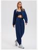 Women's High Waist Loose Fit Athletic Sweatpants - Autumn/Winter, Cuffed, Versatile, Slimming