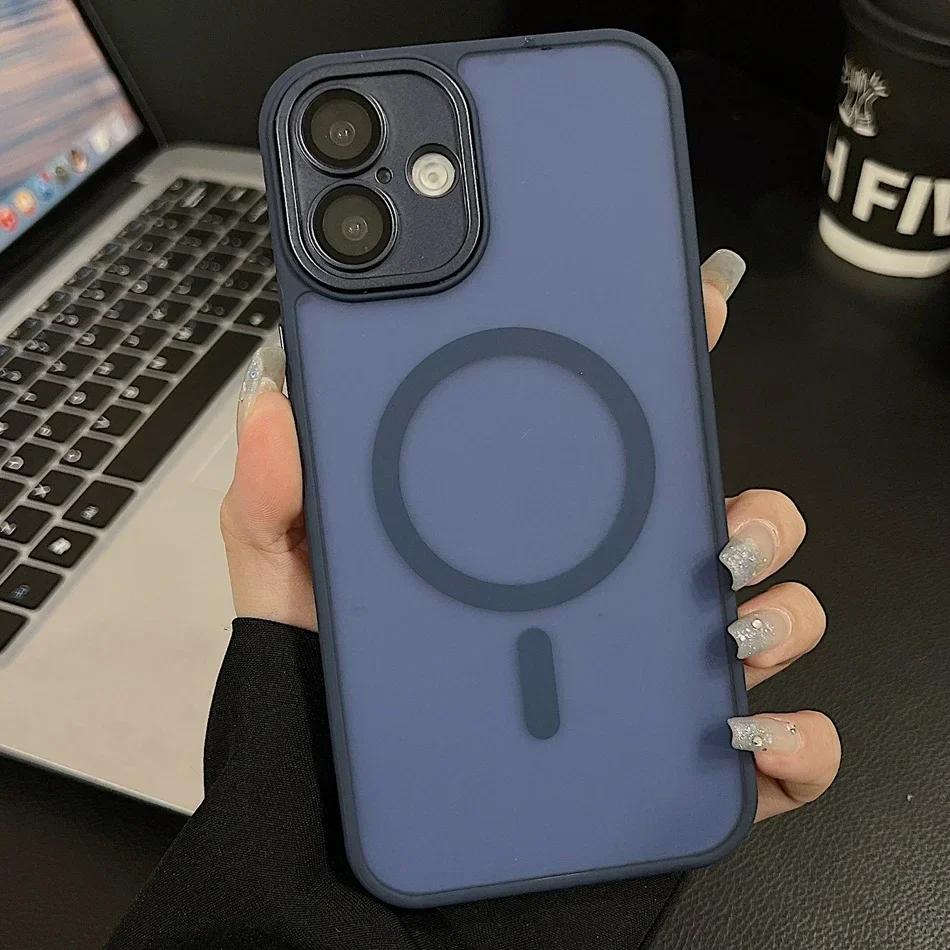 Desert Gold 16 Case for iPhone 16 13 15 14 Plus 11 12 Pro Max 15Pro 16Pro Max Magnetic Translucent Matte Camera Protector Cover