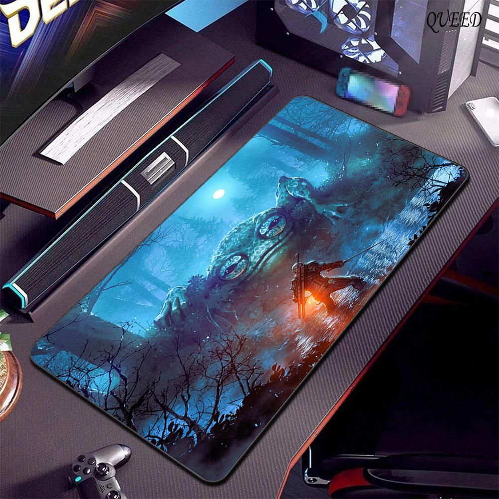 T-The W-Witchers 3 W-Wild H-Hunt Mousepad Mousepad da Gioco Tappetino XXL per Tastiera Accessori Ufficio Gomma Antiscivolo Tappetino Grande per Scrivania